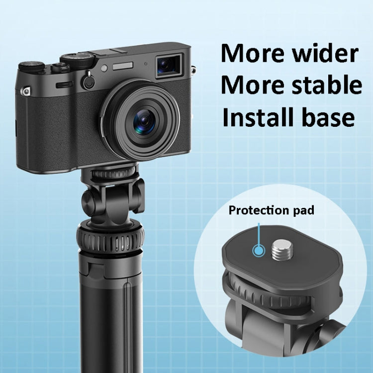 2m Metal Tripod Selfie Stick With 4 Expansion Interfaces for Phone Camera, Only Tripod