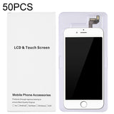 50 PCS Cardboard Packaging White Box for iPhone 6s Plus & 6 Plus LCD Screen, Packaging Box for 6s Plus & 6 Plus