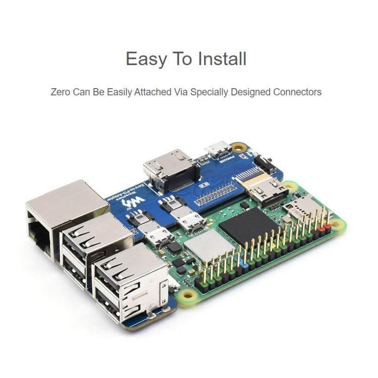 Waveshare Raspberry Pi Zero To 3B Adapter for Raspberry Pi 3 Model B/B+, Pi Zero To 3B