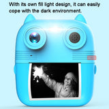 1080P Instant Print Camera 2.8-inch IPS Screen Front and Rear Dual Lens Kids Camera, Pink, Yellow, Blue, Pink+32G Card, Yellow+32G Card, Blue+32G Card