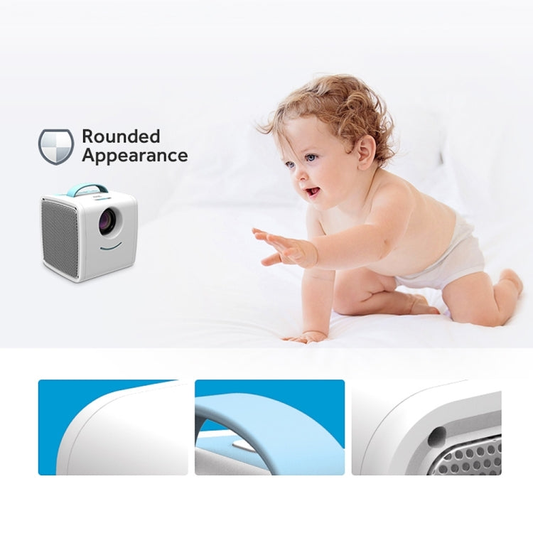W-S1 10W Children Video Projector 30 Lumens HD 1080P LCD Technology, Support AV / USB / Mini SD Card / HDMI / Audio