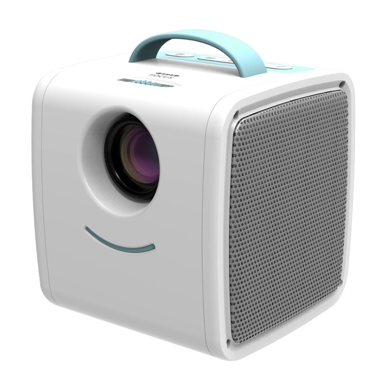 W-S1 10W Children Video Projector 30 Lumens HD 1080P LCD Technology, Support AV / USB / Mini SD Card / HDMI / Audio Blue