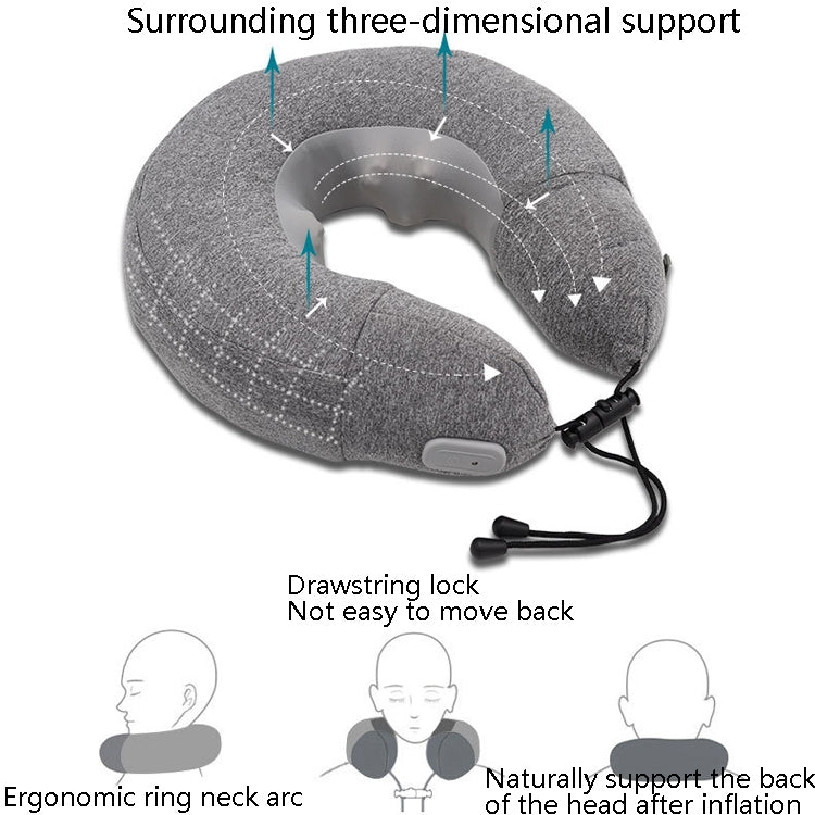 PL60 Neck Massager Cervical Spine Massage Pillow Household Inflatable U-Shaped Neck Pillow, PL60