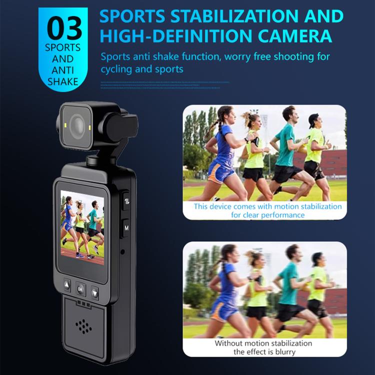 1080P Ultra-HD Clip Pocket Vlog Camera WiFi Portable Video Recorder Camera, Pocket Vlog Camera