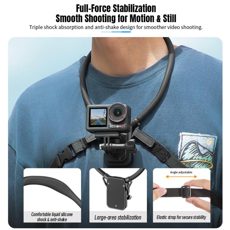 STARTRC Lazy Neck Bracket V3 POV View Mount with Chest Strap, POV View Mount with Chest Strap