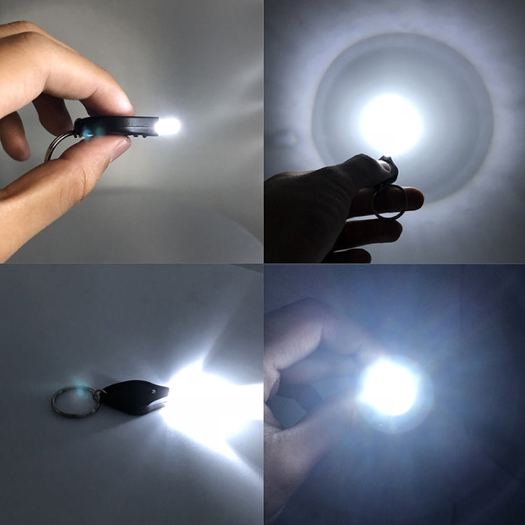 2 PCS Mini Pocket Keychain Flashlight Micro LED Squeeze Light Outdoor Camping Ultra Bright Emergency Key Ring Light Torch Lamp