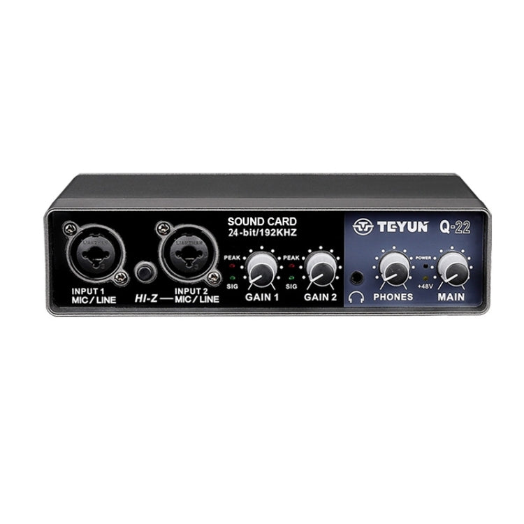 TEYUN Q-22 USB Computer Free Srive Microphone External Sound Card, Q-22 Q-22