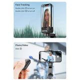 Q18 Desktop Intelligent Tracking Gimbal Stabilizer Multi-function Fill Light Selfie Stick, Q18