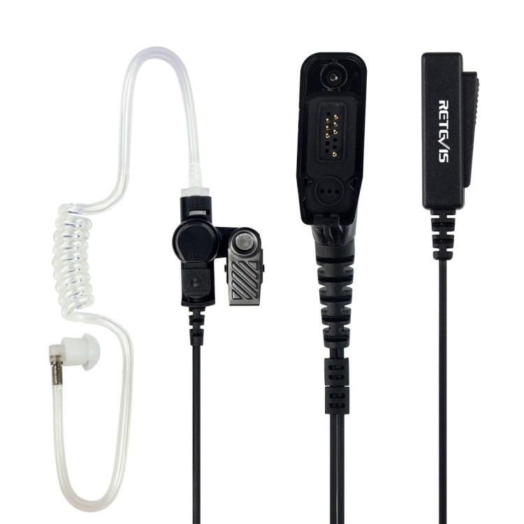 RETEVIS R-1M21 Two-wire Large PTT Acoustic Tube Earphone Microphone for Motorola XPR6000/XPR6550/DP4800/DP4801, R-1M21 R-1M21