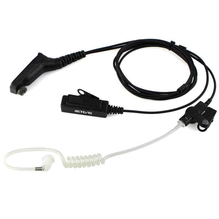 RETEVIS R-1M21 Two-wire Large PTT Acoustic Tube Earphone Microphone for Motorola XPR6000/XPR6550/DP4800/DP4801, R-1M21