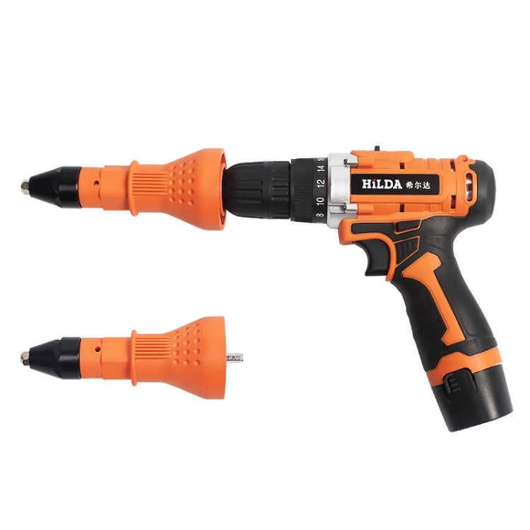 220V Electric Rivet Nut Gun Cordless Drill Riveting Adapter Tool, Rivet Nut Gun
