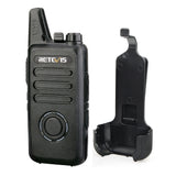 1 Pair RETEVIS RT22S US Frequency 22CHS FRS License-free Two Way Radio Handheld Walkie Talkie, US Plug, RT22S