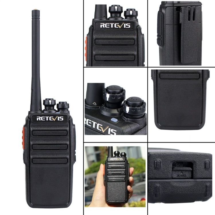 1 Pair RETEVIS RT24 EU Frequency PMR 446/400-470MHz 16CHS Two Way Radio Handheld Walkie Talkie, EU Plug, RT24