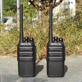1 Pair RETEVIS RT24 EU Frequency PMR 446/400-470MHz 16CHS Two Way Radio Handheld Walkie Talkie, EU Plug, RT24