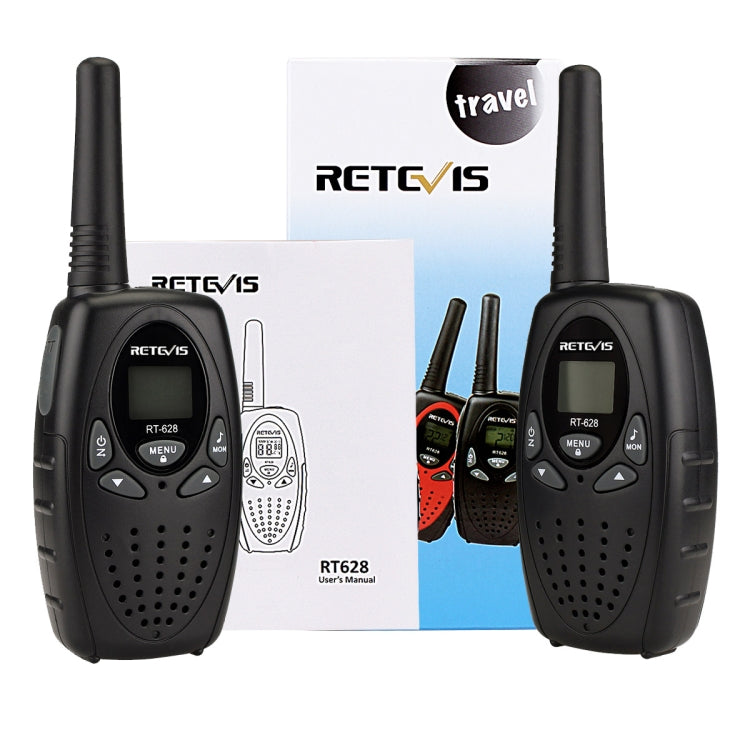 1 Pair RETEVIS RT628 0.5W EU Frequency 446MHz 8CHS Handheld Children Walkie Talkie, RT628(Black), RT628(White), RT628(Red)