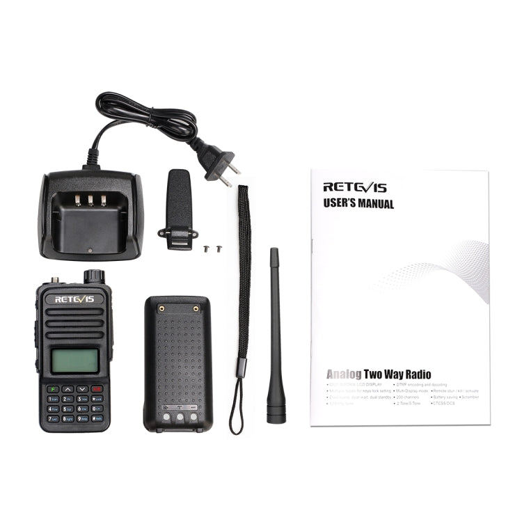 RETEVIS RT85 US Frequency 136.000-174.000MHz+400.000-470.000MHz 200CHS Dual Band Digital Two Way Radio Handheld Walkie Talkie, RT85 US Frequency