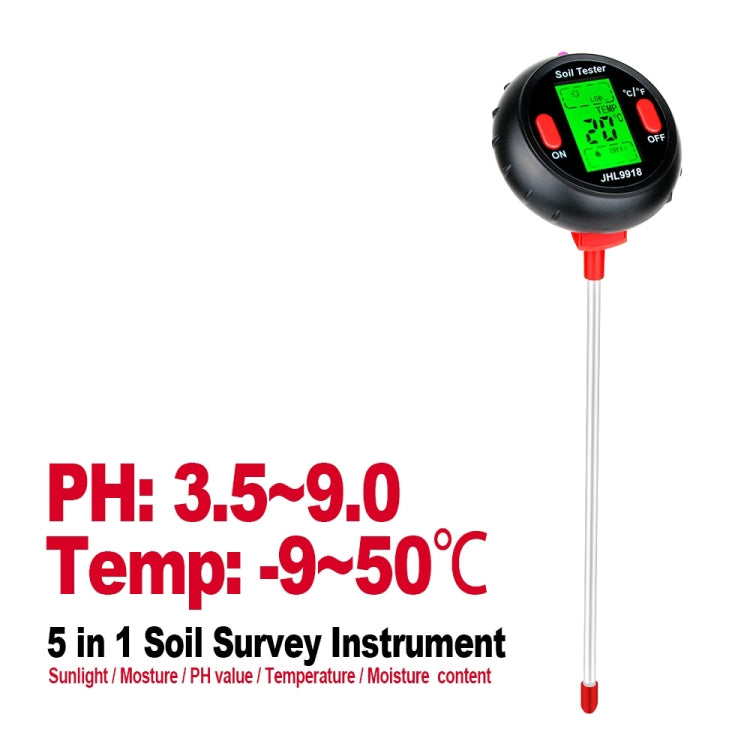 RZ104 Soil PH Meter Humidity Detector Digital PH Meter Soil Monitor PH Gardening Plant Soil Tester, RZ104