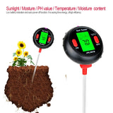 RZ104 Soil PH Meter Humidity Detector Digital PH Meter Soil Monitor PH Gardening Plant Soil Tester, RZ104