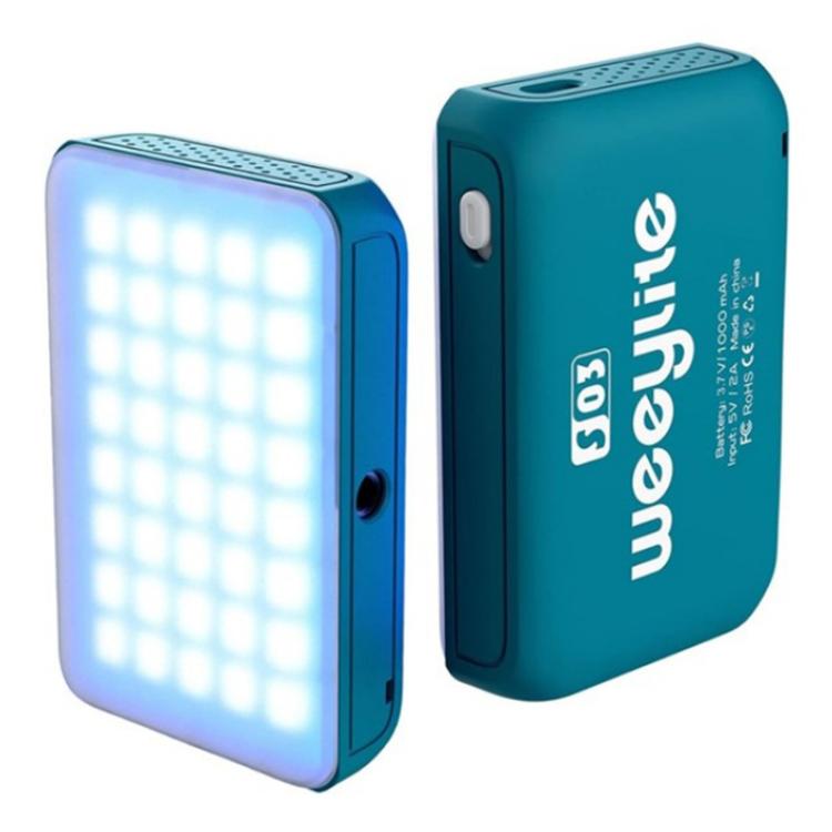 Weeylite S03 Portable RGB Light Video Live Streaming Photography Full Color Fill Light, S03 S03 Blue