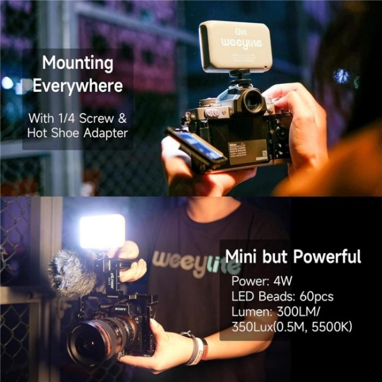 Weeylite S03 Portable RGB Light Video Live Streaming Photography Full Color Fill Light, S03