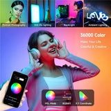 Weeylite S05 Portable App Control Phone Fill Lamp Video Live Streaming Photography RGB Full Color Fill Light, S05