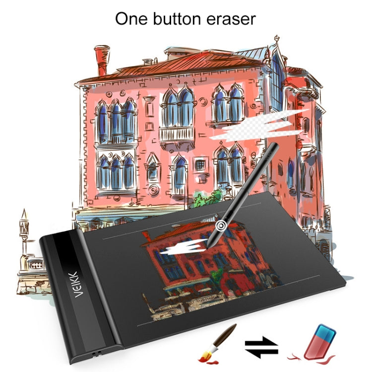 VEIKK S640 6x4 inch 5080 LPI Electronic Graphic Tablet, S640