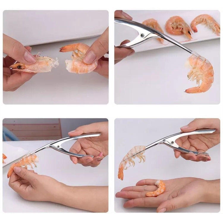 304 Stainless Steel Shrimp Shelling Tool Seafood Shell Remover Kitchen Gadgets, Seafood Shell Remover