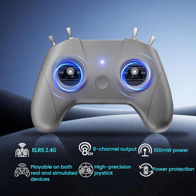 STARTRC C8 ELRS Remote Control Drone Training Aeromodelling Remote Control Traversing Aircraft Simulator Handle, Single Handle, With CR8 Receiver