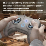 STARTRC C8 ELRS Remote Control Drone Training Aeromodelling Remote Control Traversing Aircraft Simulator Handle, Single Handle, With CR8 Receiver