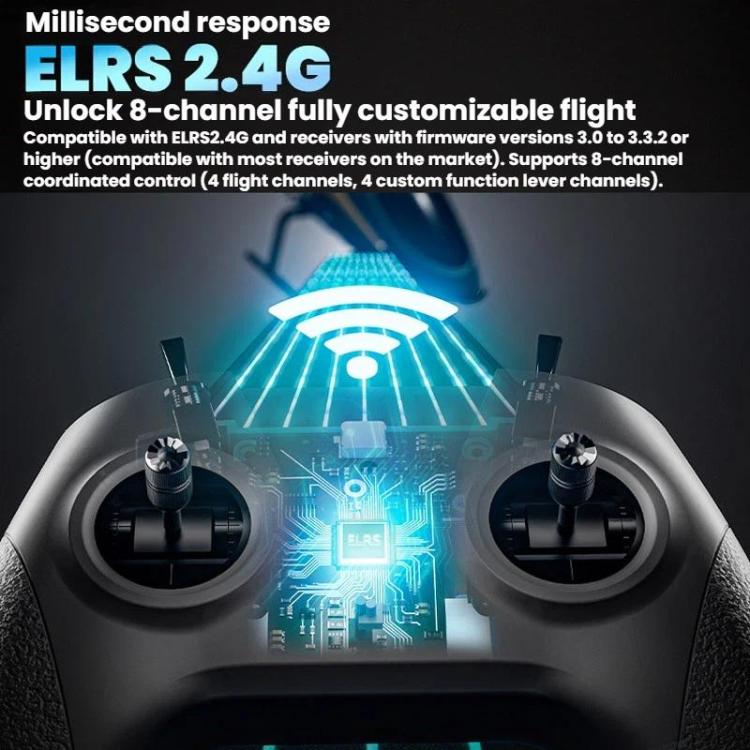 STARTRC C8 ELRS Remote Control Drone Training Aeromodelling Remote Control Traversing Aircraft Simulator Handle, Single Handle, With CR8 Receiver