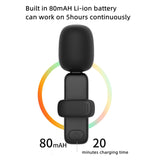 3.5mm Receiver Wireless Lavalier Microphone 9-inch Fill Light Tripod Set for Live Photography, Single Mic, Double Mic