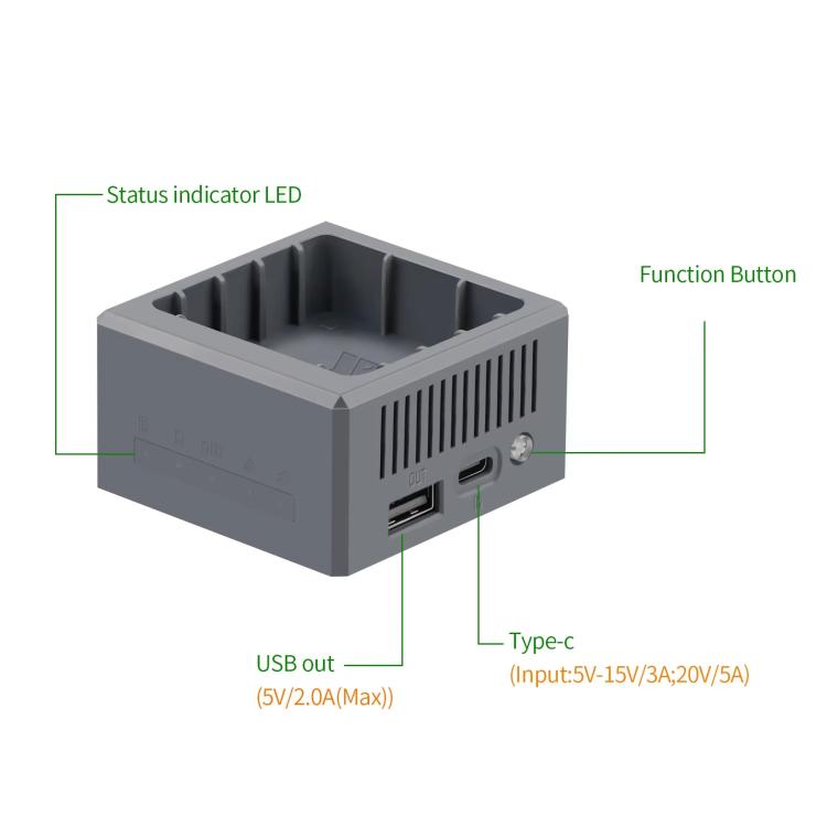 For DJI Mavic 4 Pro Drone YX Fast Charger Charging Station Battery Health Management, Single-port