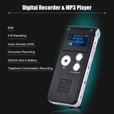 SK-012 8GB Voice Recorder USB Professional Dictaphone Digital Audio With WAV MP3 Player VAR Function Record, SK-012 8GB