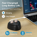 Ultra-Compact In-Ear Invisible Hearing Amplifier With Charging Case For Elderly