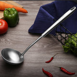 304 Stainless Steel Kitchen Equipment Thickened Hollow Handle Cooking Tool, Style:, Spatula, Soup Spoon, Slotted Spoon, Slotted Shovel Soup Spoon