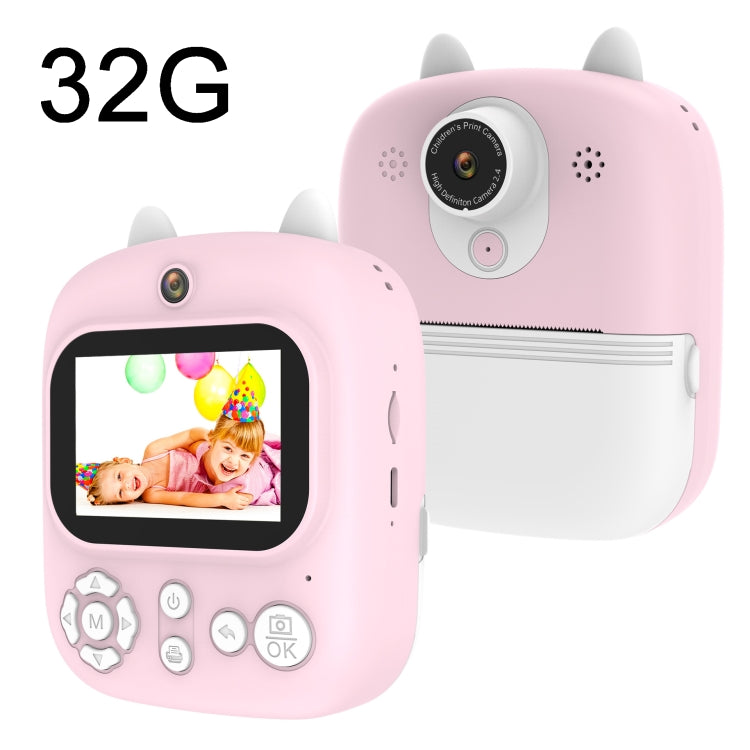 1200W Pixel 2.4 Inch Display Children Print Instant Camera, Standard Pink, Standard Blue, Standard Purple, 32G+Card Reader Pink, 32G+Card Reader Blue, 32G+Card Reader Purple 32G+Card Reader Pink