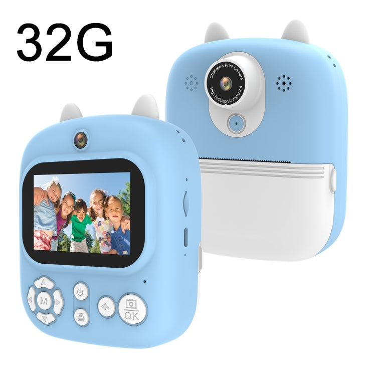1200W Pixel 2.4 Inch Display Children Print Instant Camera, Standard Pink, Standard Blue, Standard Purple, 32G+Card Reader Pink, 32G+Card Reader Blue, 32G+Card Reader Purple 32G+Card Reader Blue