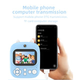 1200W Pixel 2.4 Inch Display Children Print Instant Camera, Standard Pink, Standard Blue, Standard Purple, 32G+Card Reader Pink, 32G+Card Reader Blue, 32G+Card Reader Purple