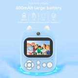 1200W Pixel 2.4 Inch Display Children Print Instant Camera, Standard Pink, Standard Blue, Standard Purple, 32G+Card Reader Pink, 32G+Card Reader Blue, 32G+Card Reader Purple