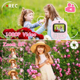 1200W Pixel 2.4 Inch Display Children Print Instant Camera, Standard Pink, Standard Blue, Standard Purple, 32G+Card Reader Pink, 32G+Card Reader Blue, 32G+Card Reader Purple