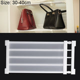 Wardrobe Storage Layered Baffle Cabinet Shelf Dormitory Partition Cupboard Partition Board, Width: 24cm, Stretch Range: 30-40cm, Stretch Range:30-40cm Stretch Range:30-40cm White