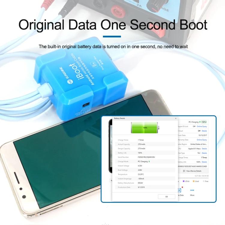 For Android 5V Power Cable Mobile Phone Repair Tool Battery Power Test Boot Cable, SUNSHINE iBoot B