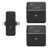 SX31 3 in 1 Lavalier 2.4G Wireless Noise Reduction Mic with Dual Transmitter + Receiver, SX31 with Dual Transmitter + Receiver