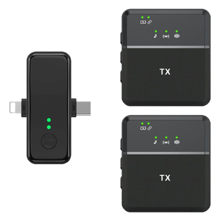 SX31 3 in 1 Lavalier 2.4G Wireless Noise Reduction Mic with Dual Transmitter + Receiver, SX31 with Dual Transmitter + Receiver