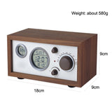 SY-601 Home Multifunctional Retro Wooden Radio Electronic Thermometer Alarm Clock, SY-601