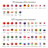 T10 Portable WIFI Smart Voice Translator Smart Business Travel Real Time AI Translator Translation Machine, T10 Black