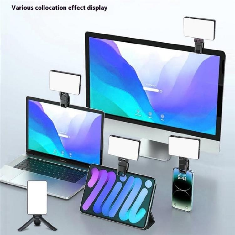 T140 Portable Clip Fill Light Phone Camera Tablet Video Live Selfie Fill Light, T140