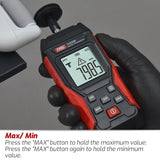 TASI TA500B Contact Measurement Laser Tachometer Digital Display Measuring Speed Meter, TA500B Contact Measurement