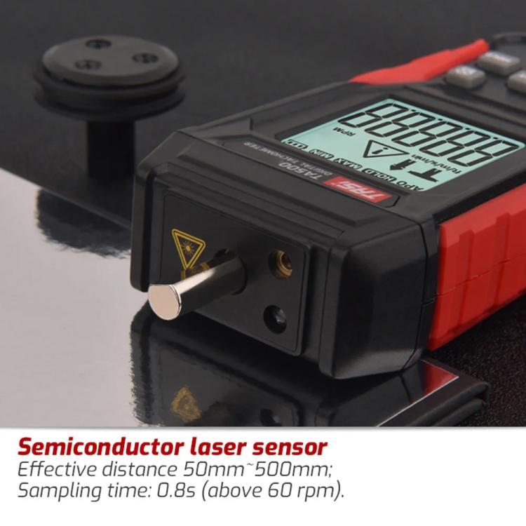 TASI TA500B Contact Measurement Laser Tachometer Digital Display Measuring Speed Meter, TA500B Contact Measurement