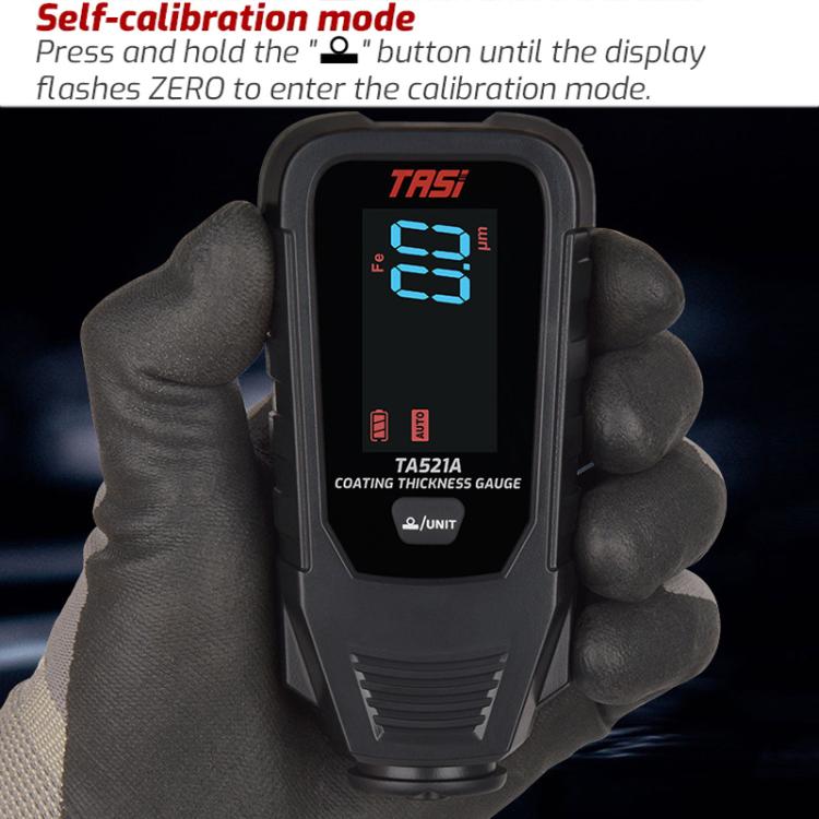 TASI TA521A Car Paint Film Meter Paint Surface Tester Coating Thickness Gauge, TA521A